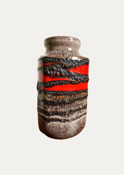 Große Lavakeramikvase von Scheurich ⎜ 1960er